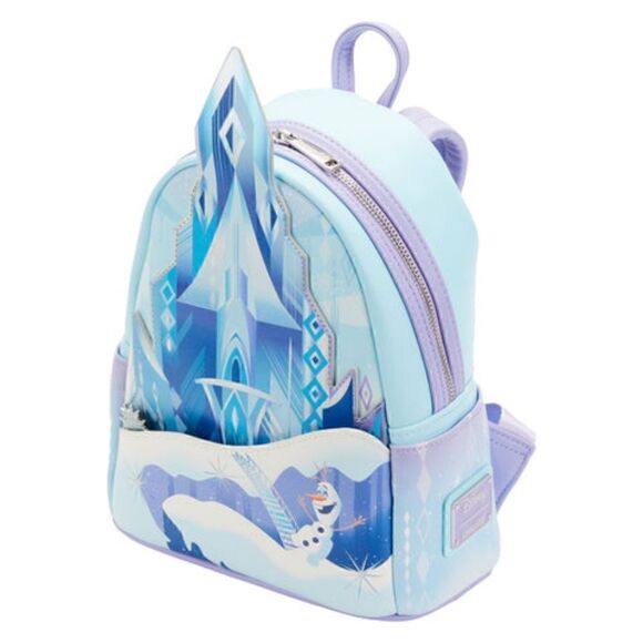 Loungefly Disney Frozen Queen Elsa Castle Mini Backpack NWT - Picture 3 of 16